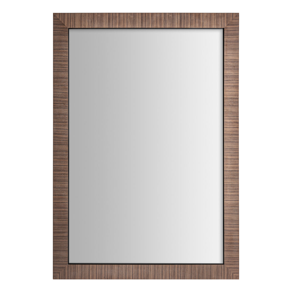 Wandspiegel aus Walnussholz und MDF in Braun