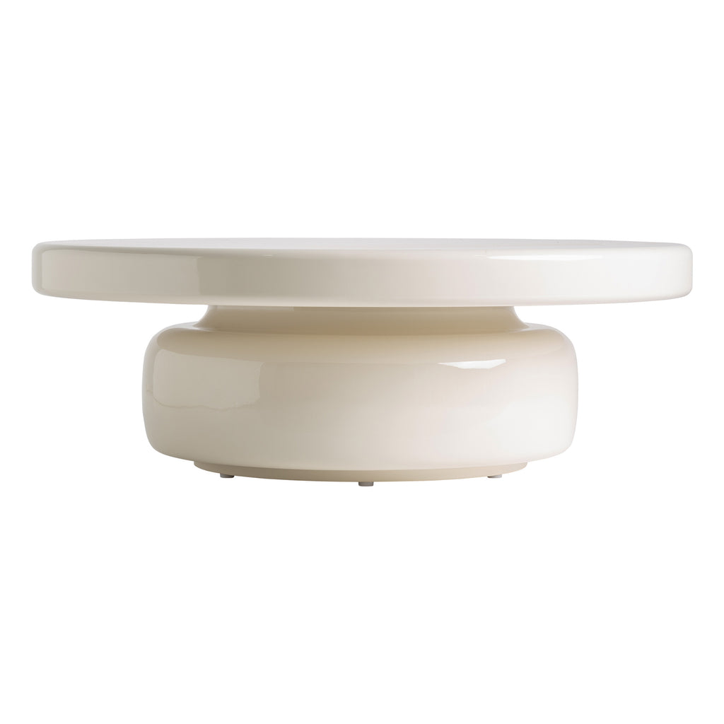 Runder Couchtisch in Creme, Contemporary Design, VICAL