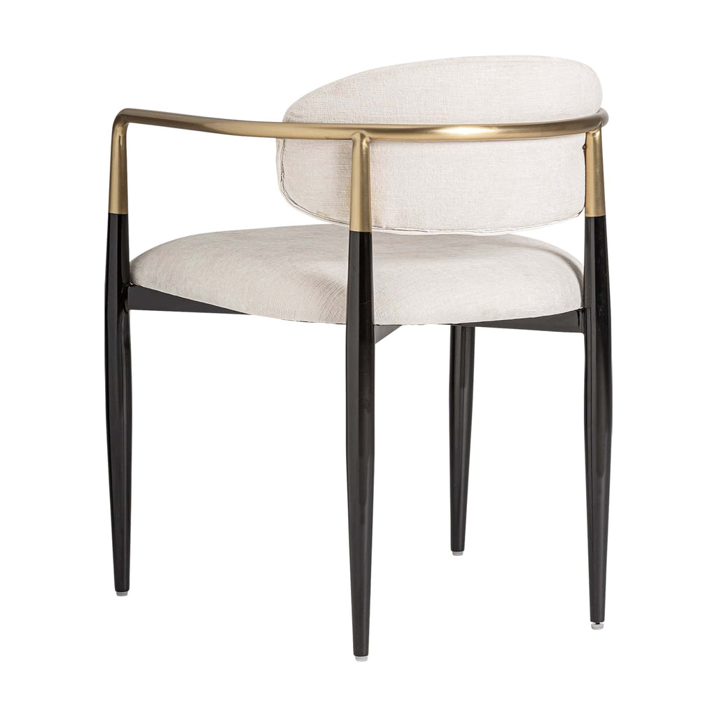2er-Set Art Deco Stühle in Weiß & Schwarz - Maison Oudh