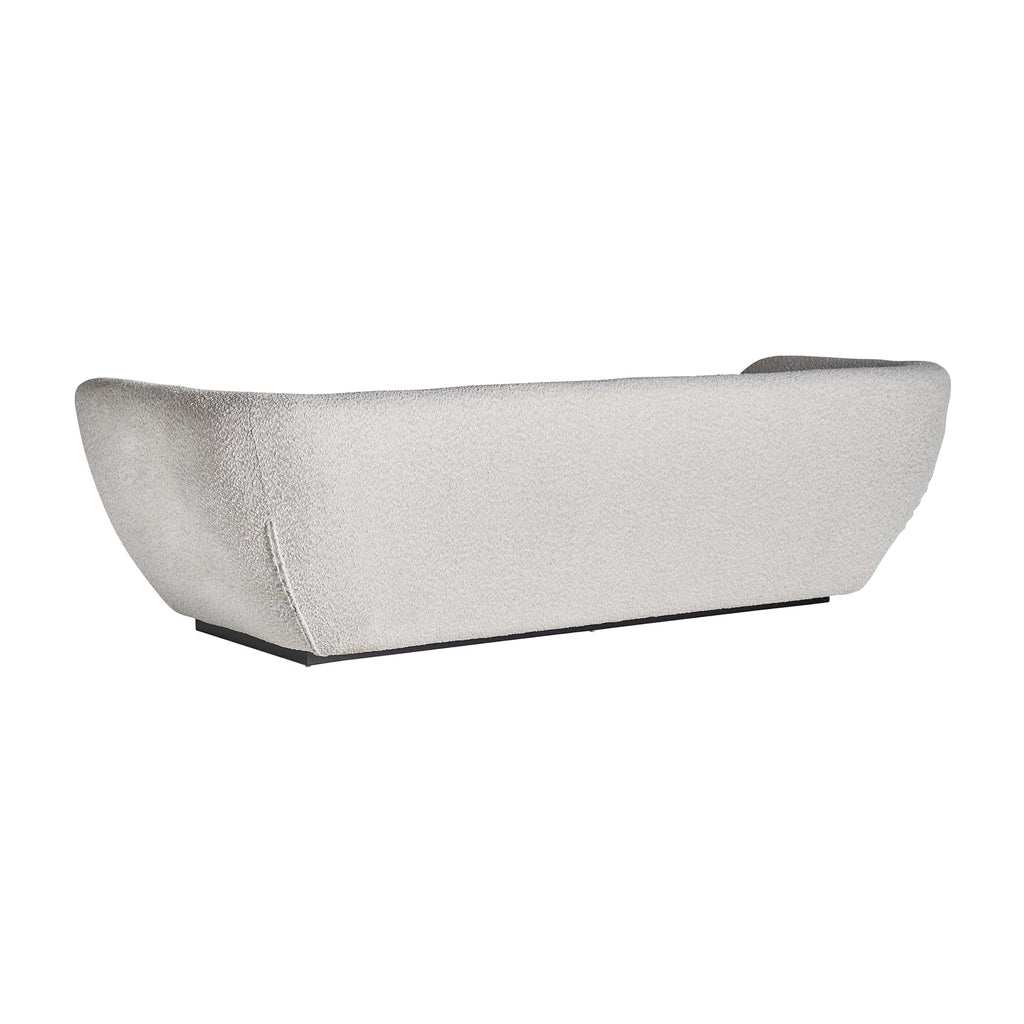 3-Sitzer Sofa in Off White auf elegantem Schwarzem Fuß - Maison Oudh