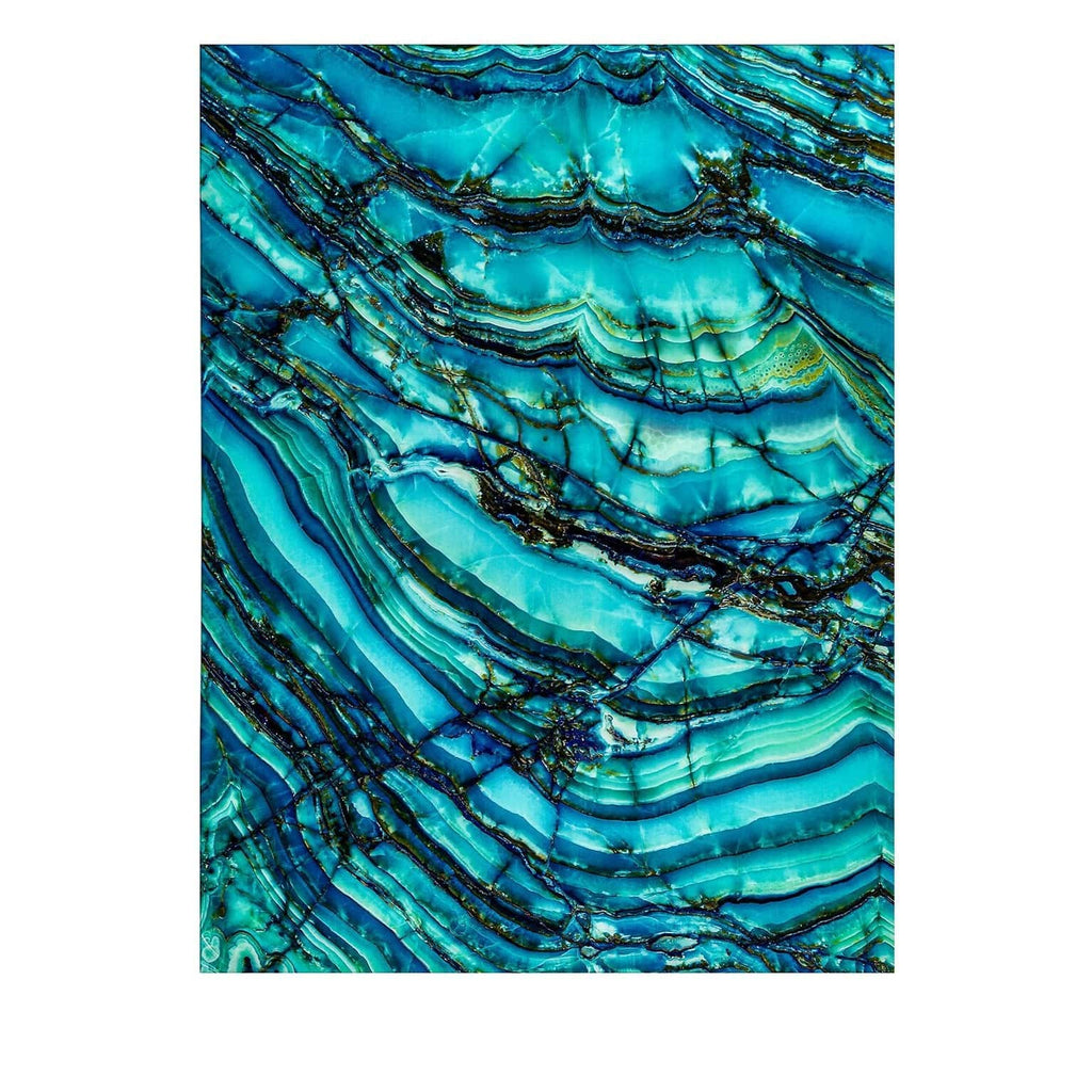 Acrylglasbild mit Print in Türkis - Maison Oudh