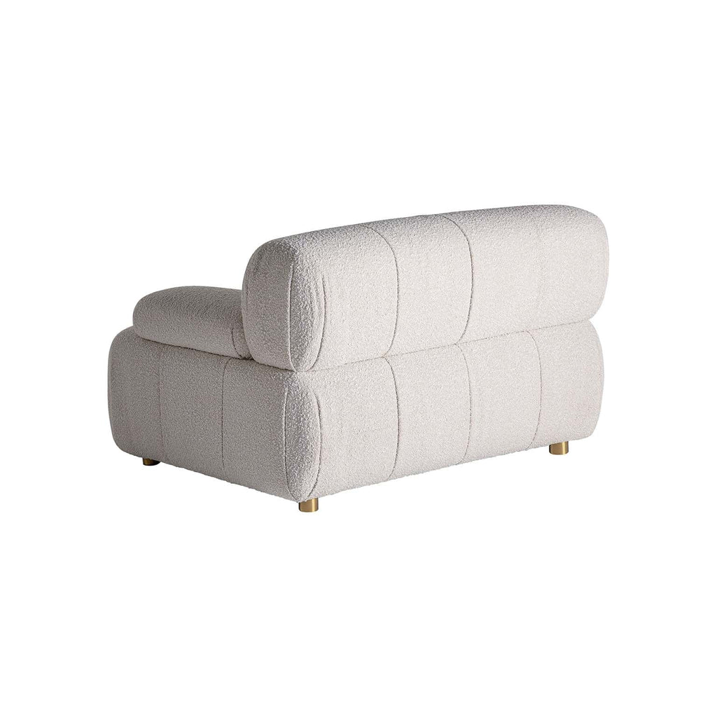 Art Deco Modulsofa Bouclé mit rechter Armlehne - Maison Oudh