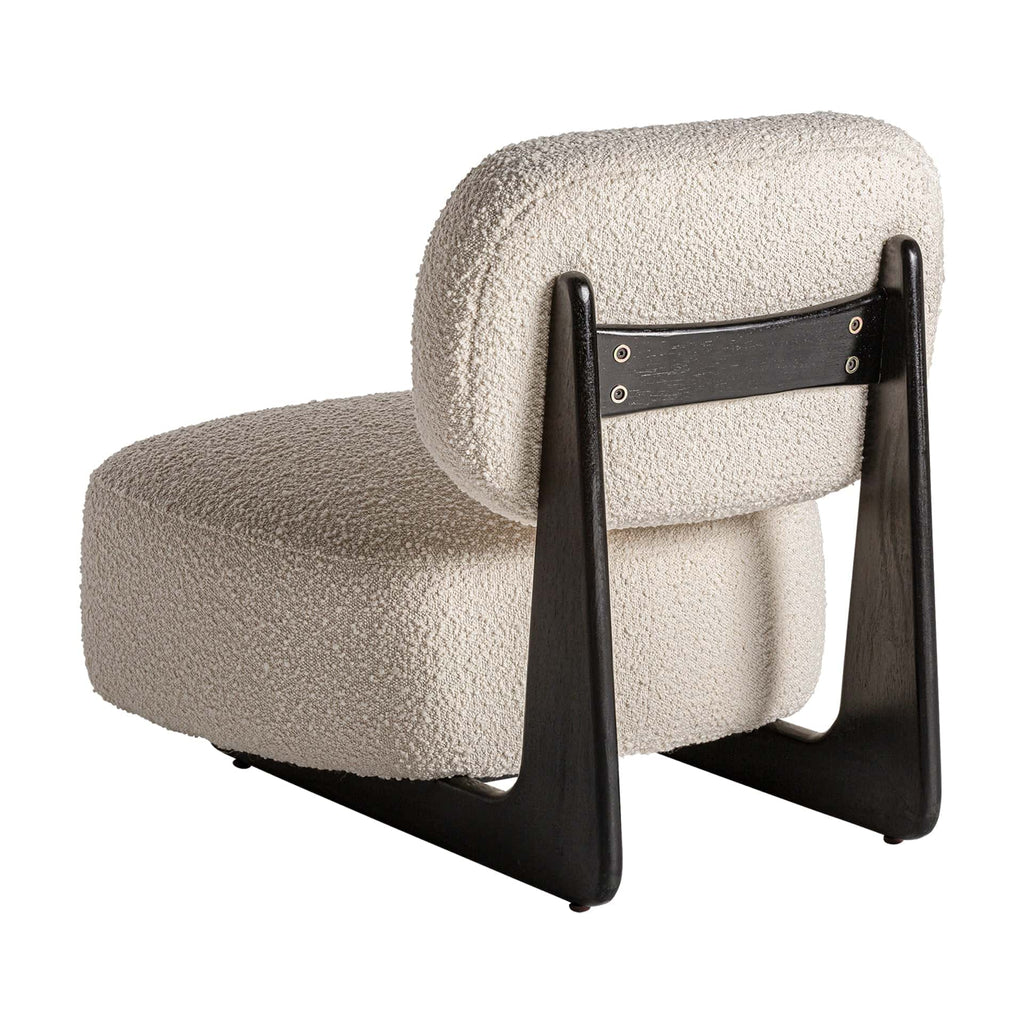 Art Deco Sessel in Off White aus Eschenholz - Maison Oudh