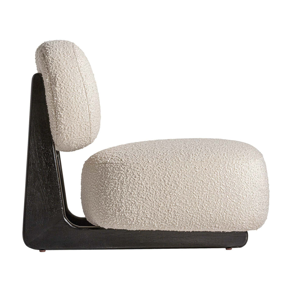 Art Deco Sessel in Off White aus Eschenholz - Maison Oudh