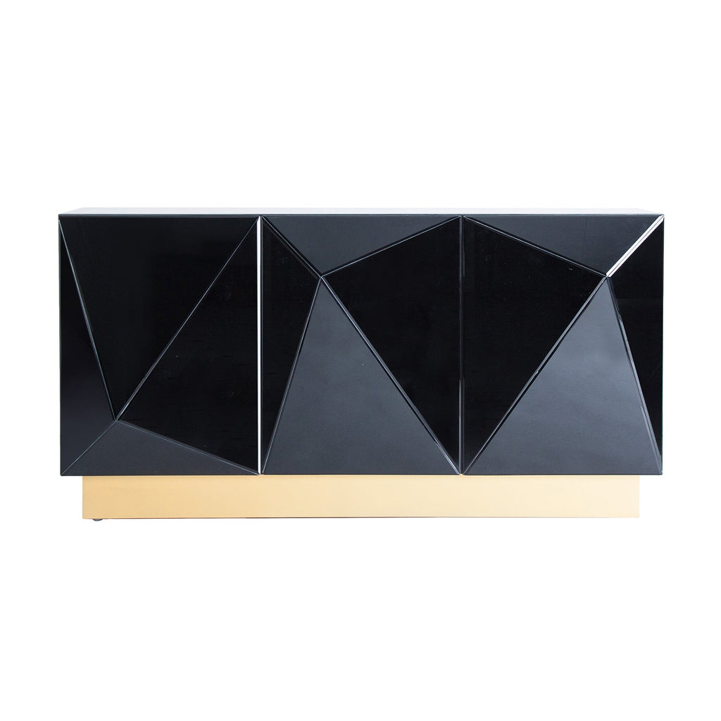 Art Deco Sideboard in Schwarz und Gold - Maison Oudh