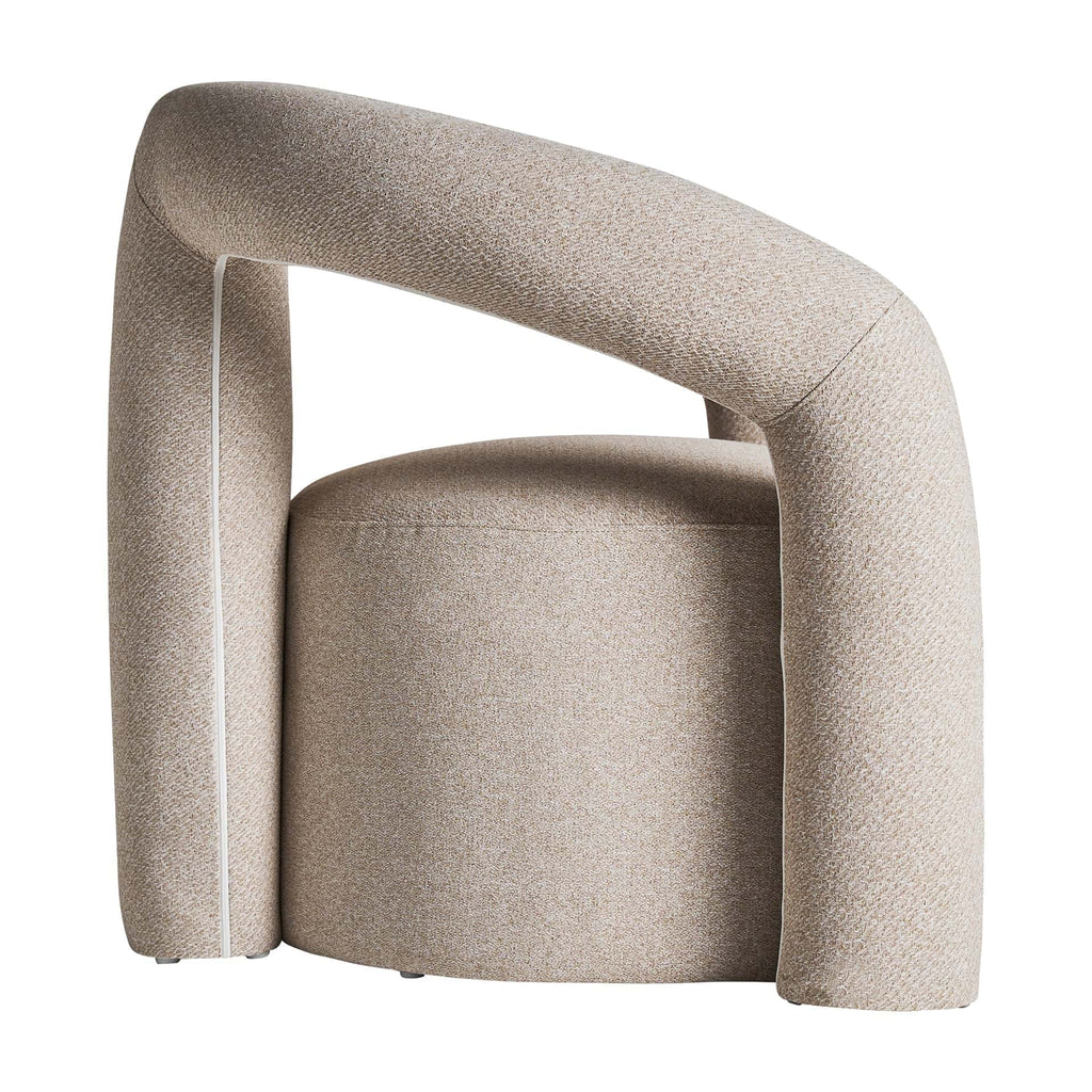 Bouclé Sessel in Off White - Maison Oudh