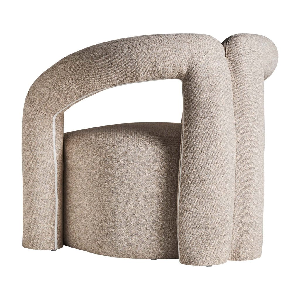 Bouclé Sessel in Off White - Maison Oudh