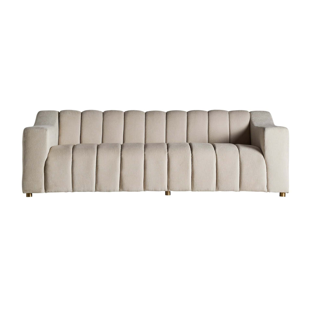 Cremefarbenes 3-Sitzer Sofa - Maison Oudh