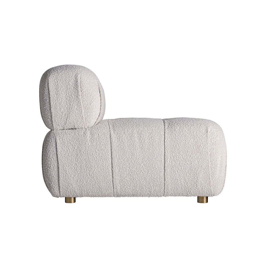 Cremefarbenes Modulsofa aus Bouclé im Art Deco Design - Maison Oudh