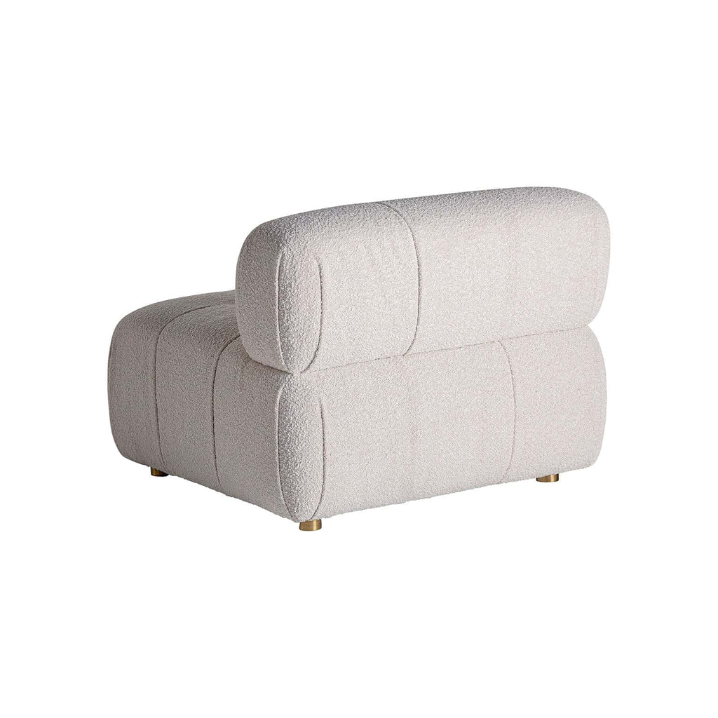 Cremefarbenes Modulsofa aus Bouclé im Art Deco Design - Maison Oudh