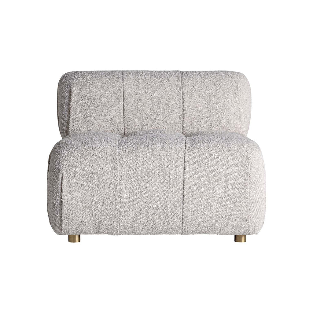 Cremefarbenes Modulsofa aus Bouclé im Art Deco Design - Maison Oudh