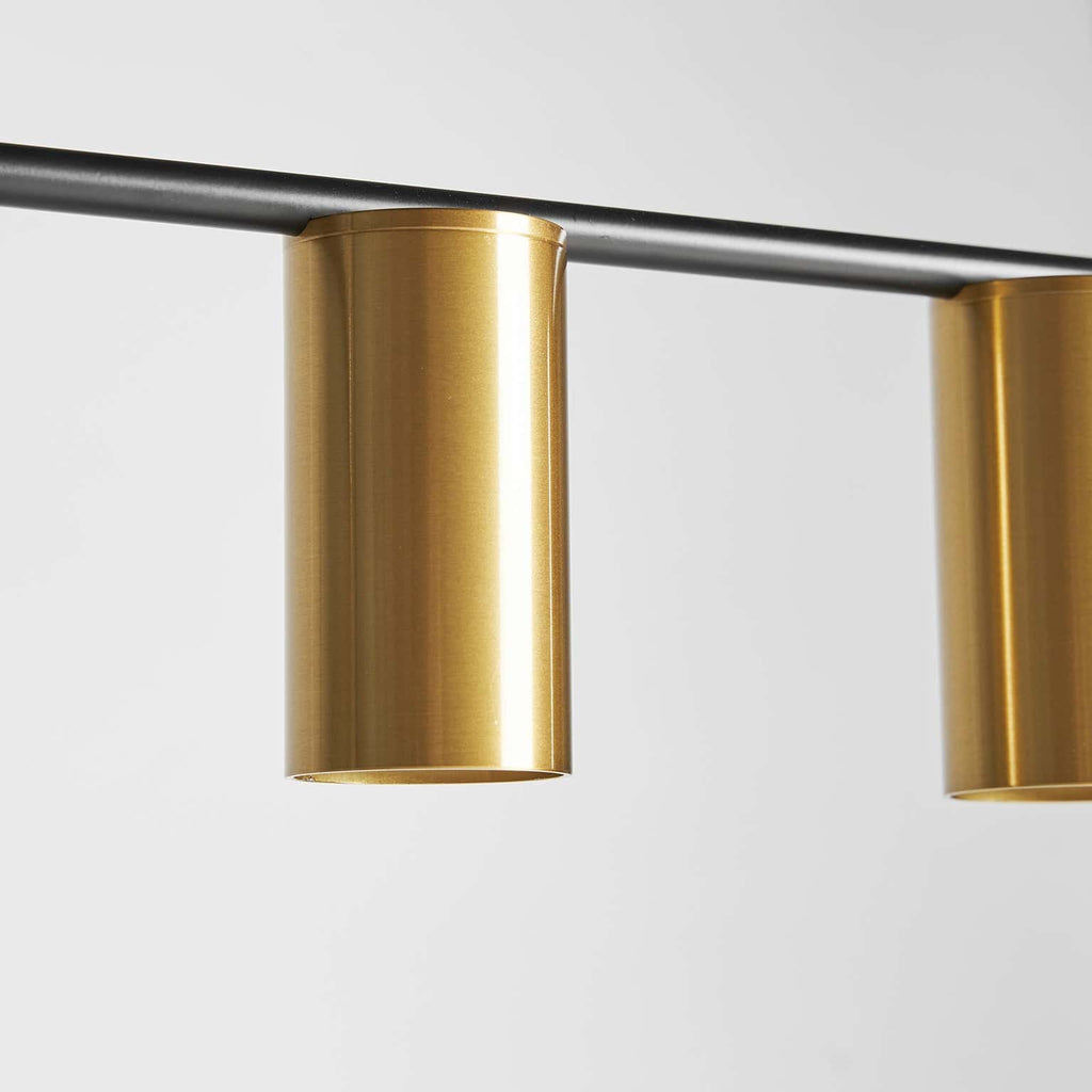 Deckenleuchte aus Messing in Schwarz und Gold - Maison Oudh