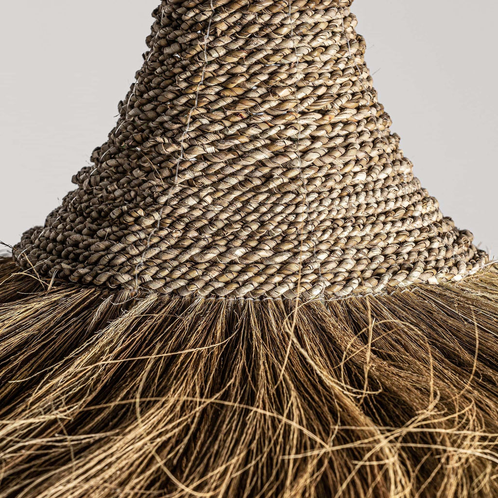 Deckenleuchte aus Naturfasern im Ethnic Design - Maison Oudh