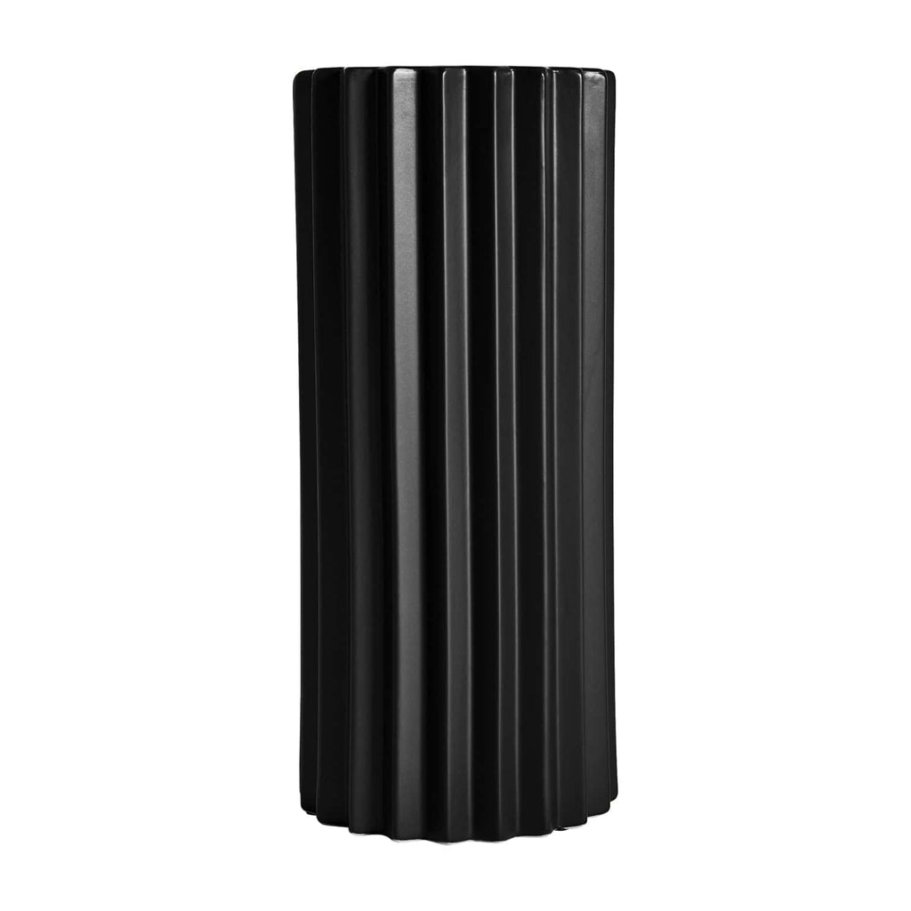 Designervase Plissee aus Keramik hergestellt in Handarbeit - Maison Oudh