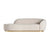 Dreisitzer Sofa aus Weissem Bouclé mit Gold