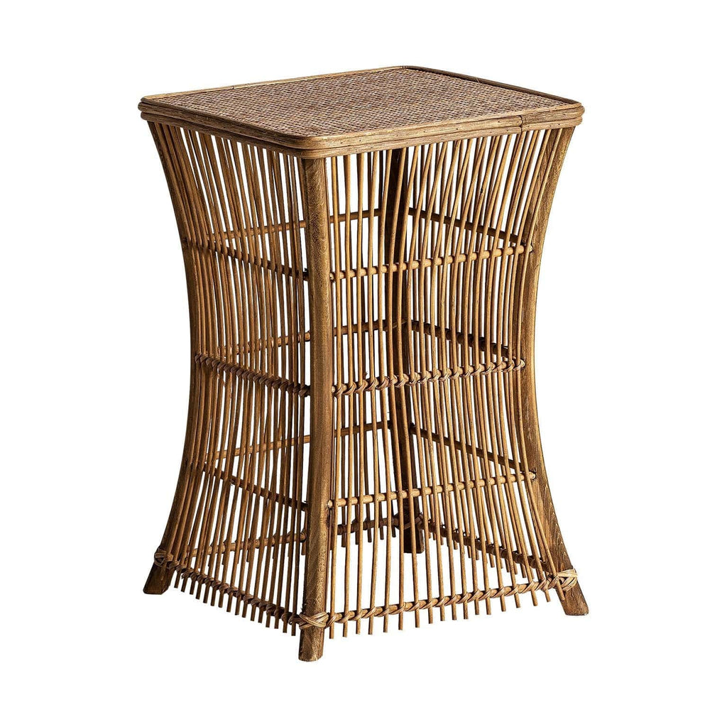 Eckiger Beistelltisch aus Bambus - Maison Oudh