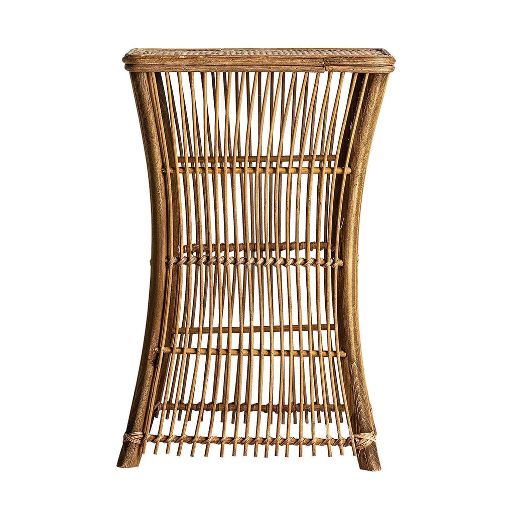 Eckiger Beistelltisch aus Bambus - Maison Oudh