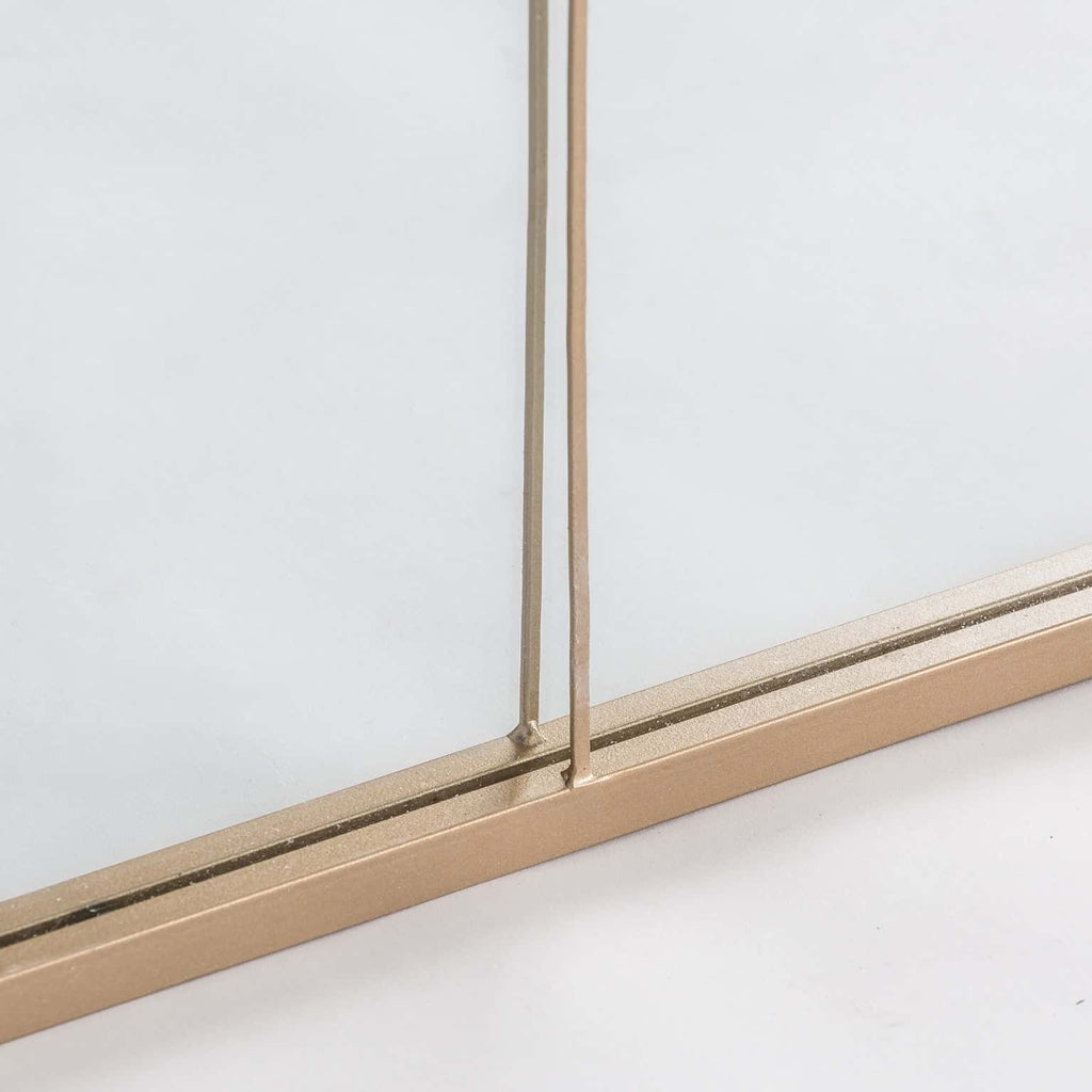 Eckiger Spiegel in Gold - Maison Oudh