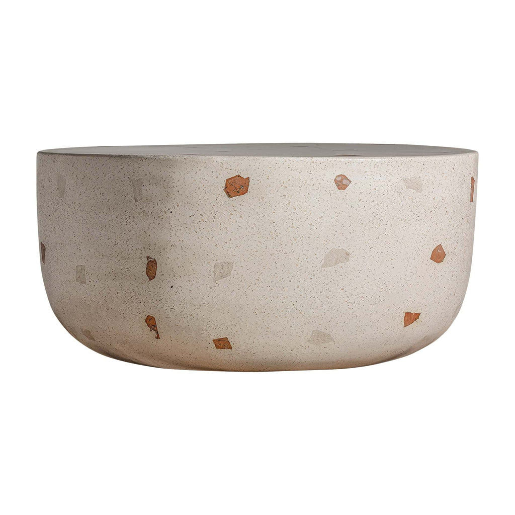 Exklusiver Handmade Terrazzo Couchtisch: Modernes Design trifft Handwerkskunst - Maison Oudh