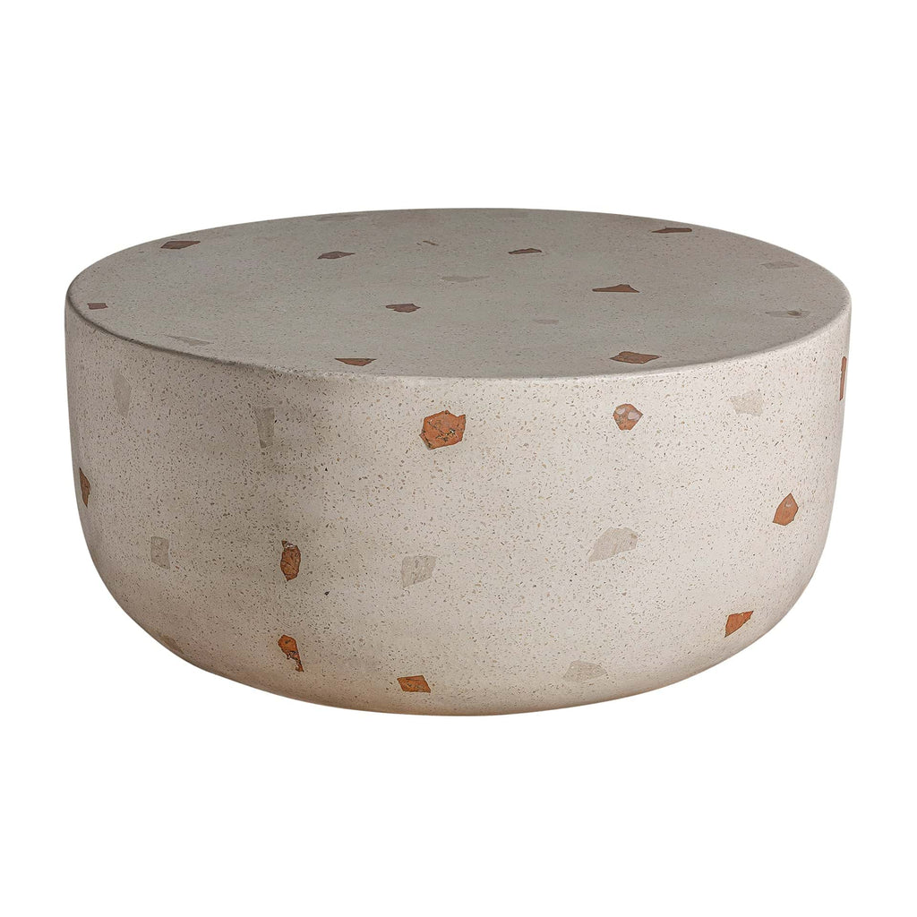 Exklusiver Handmade Terrazzo Couchtisch: Modernes Design trifft Handwerkskunst - Maison Oudh