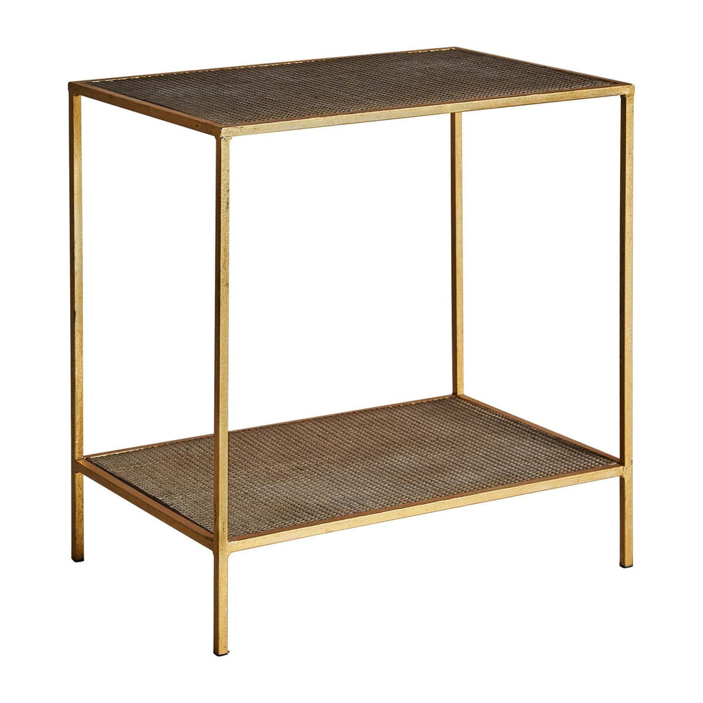 Goldener Beistelltisch aus Eisen - Maison Oudh