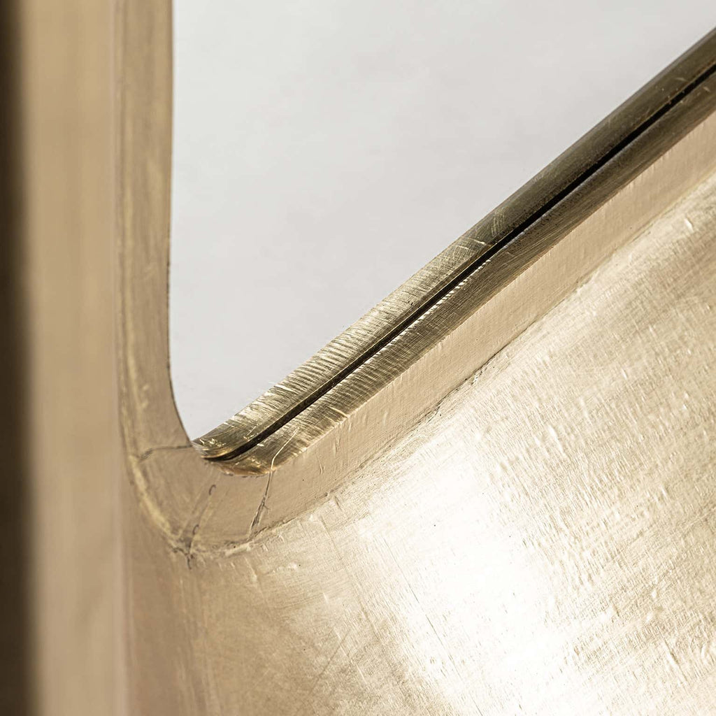 Goldener Spiegel aus Messing im Art Deco Design - Maison Oudh