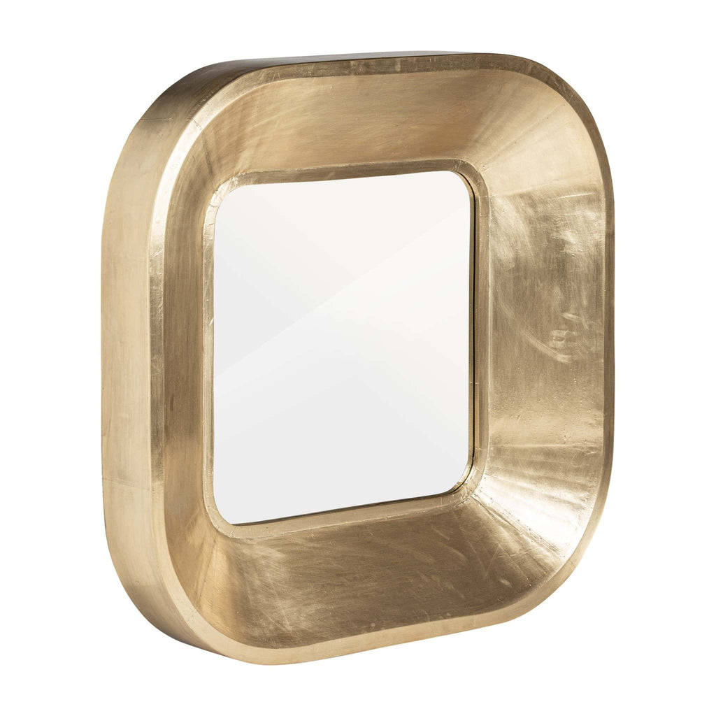 Goldener Spiegel aus Messing im Art Deco Design - Maison Oudh