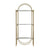 Goldenes Art Deco Regal mit Weissem Marmor