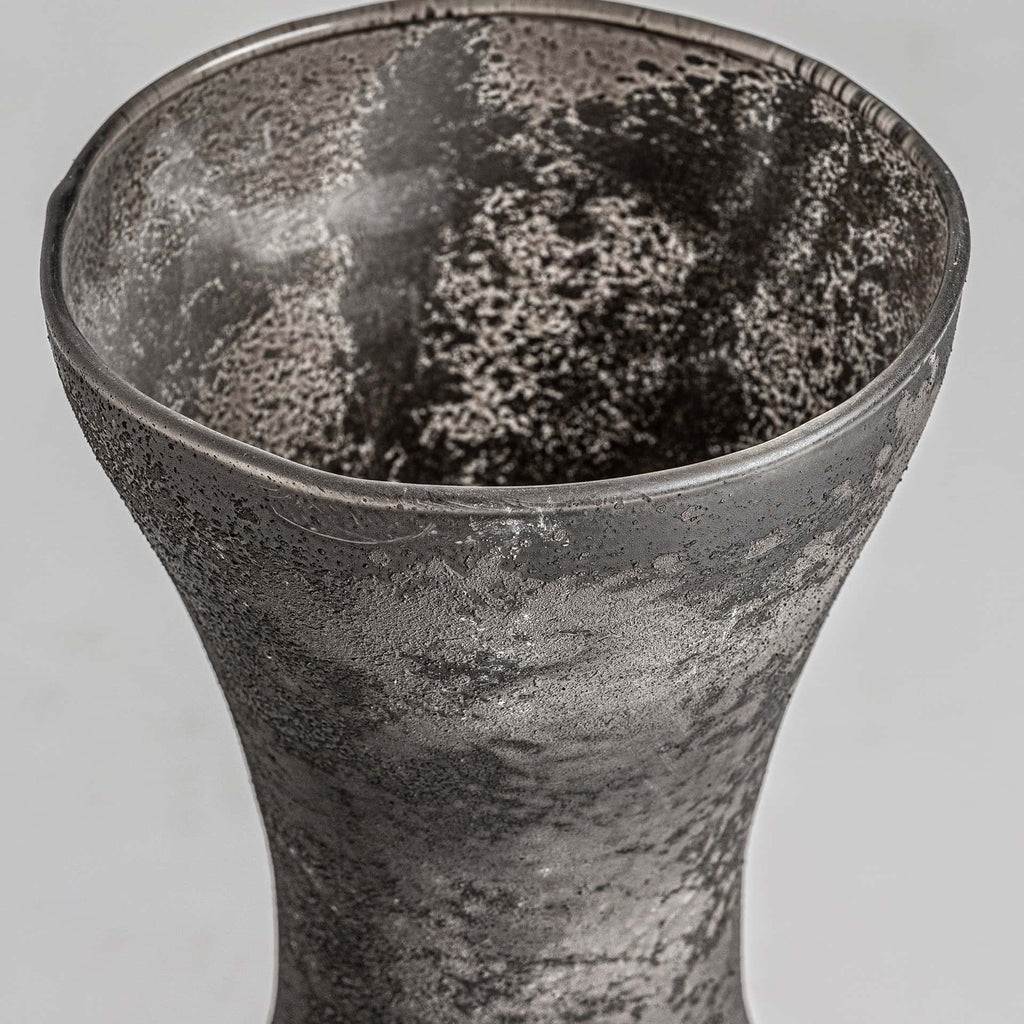 Grosse schwarze Vase aus Glas - Maison Oudh