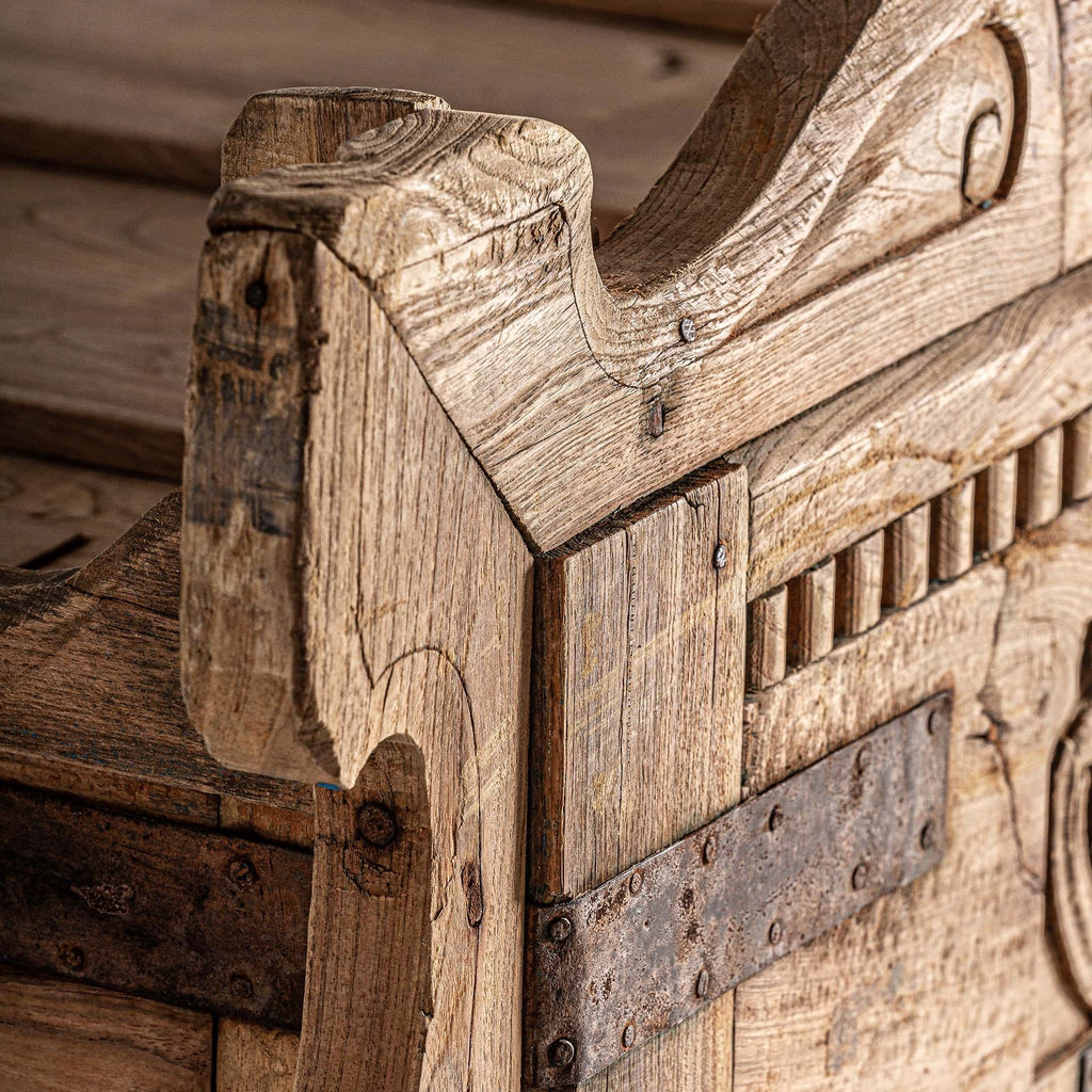 Handgefertigte Konsole aus antikem Mangoholz im Ethno Stil - Maison Oudh
