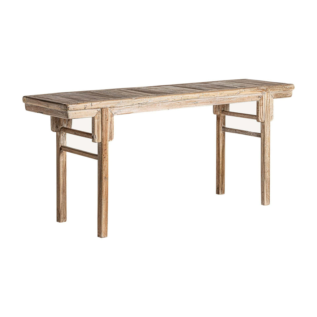 Handgefertigte Konsole aus Teakholz - Maison Oudh