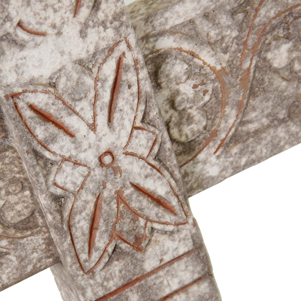 Handgefertigte Skulptur Unikat aus Teakholz und Eisen - Maison Oudh