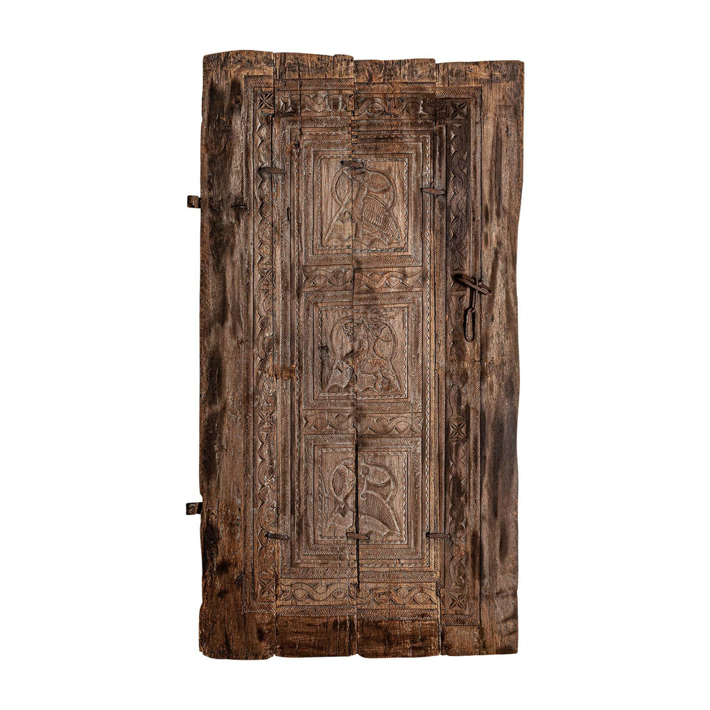 Handgefertigte Tür aus antikem Holz - Maison Oudh