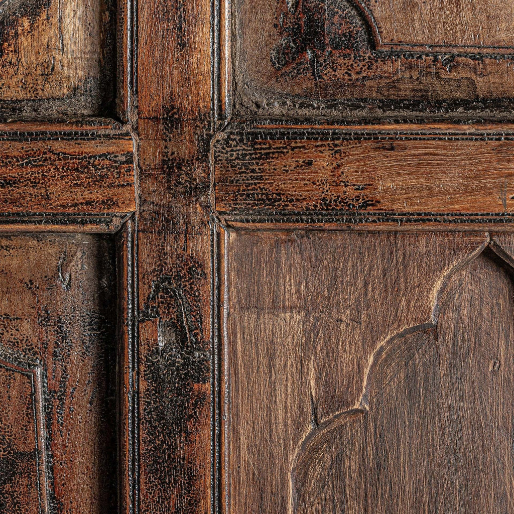 Handgefertigte Tür aus Mangoholz im Ethno Stil - Maison Oudh