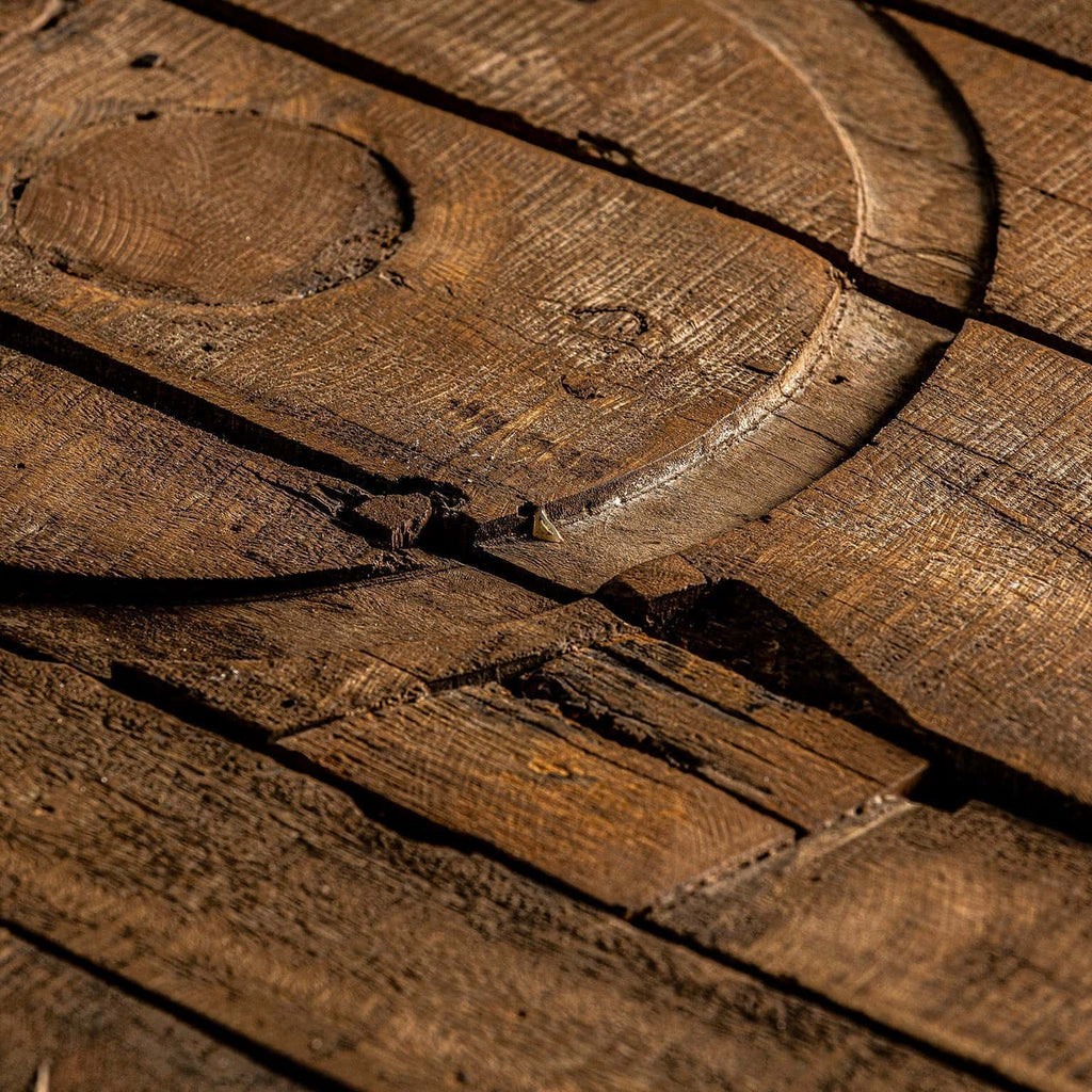 Handgefertigter Couchtisch aus recyceltem Mangoholz - Maison Oudh