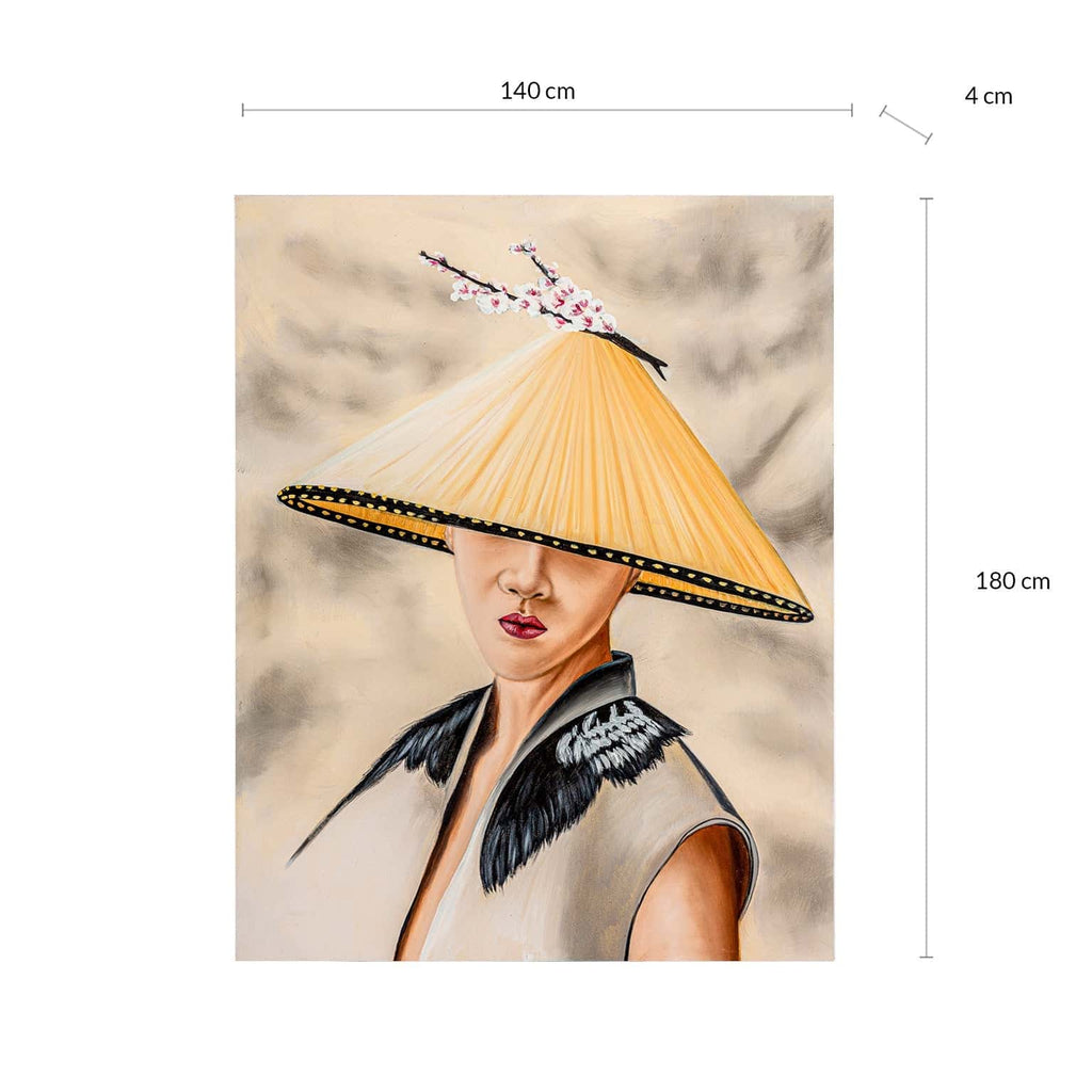 Handgefertigtes Leinwandbild mit hellen Tönen - Maison Oudh