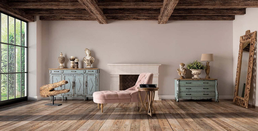 Kerzenhalter aus Tannenholz im Stil Provence - Maison Oudh