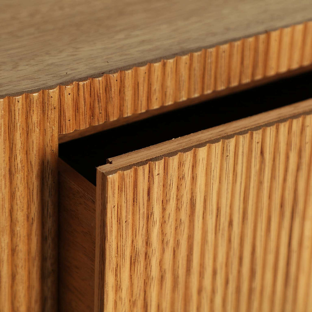 Kommode aus Tannenholz mit drei Schubladen - Maison Oudh