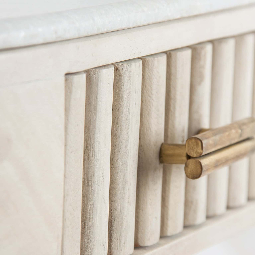 Konsole aus Mangoholz mit zwei Schubladen - Maison Oudh