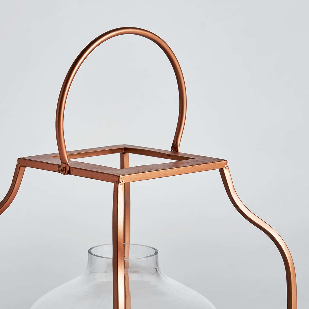 Laterne in Kupfer kombiniert mit Glas - Maison Oudh