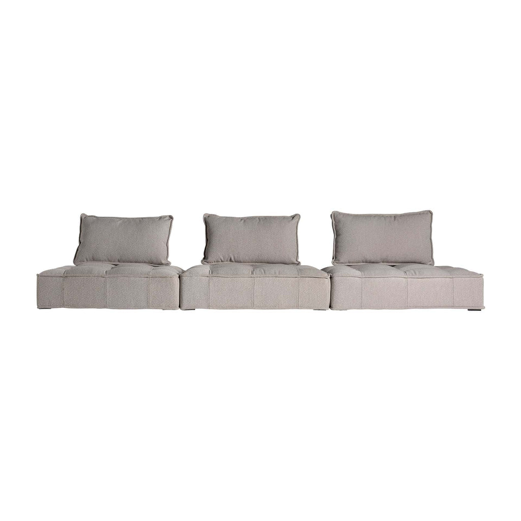 Modulares Loungesofa in Grau inklusive Kissen - Maison Oudh