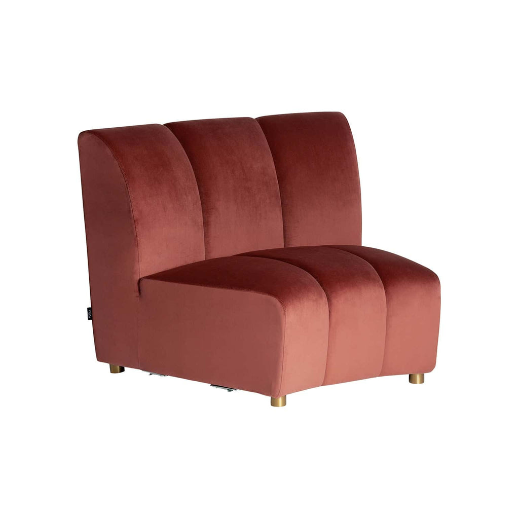 Modulsofa aus edlem Samt kombiniert mit Gold - Maison Oudh