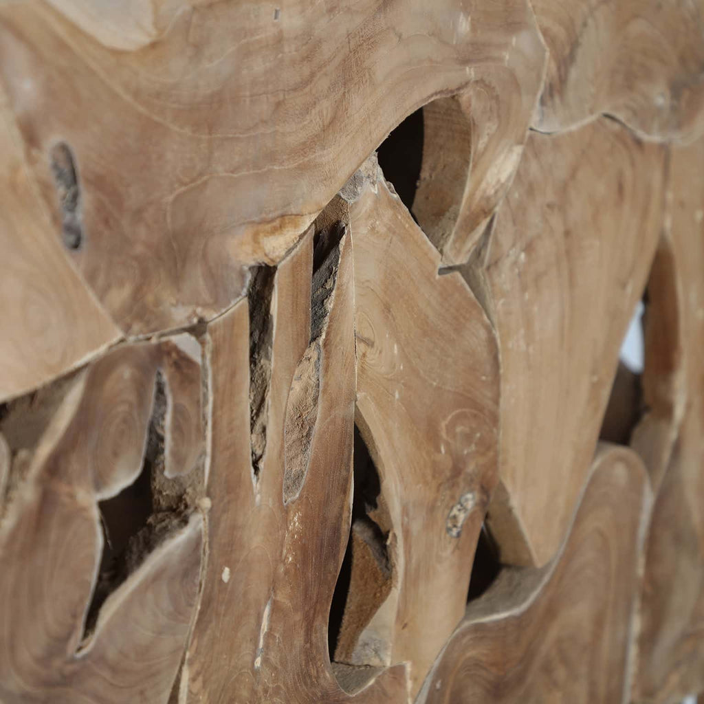 Rechteckige Konsole aus Teakholz hergestellt in Handarbeit - Maison Oudh