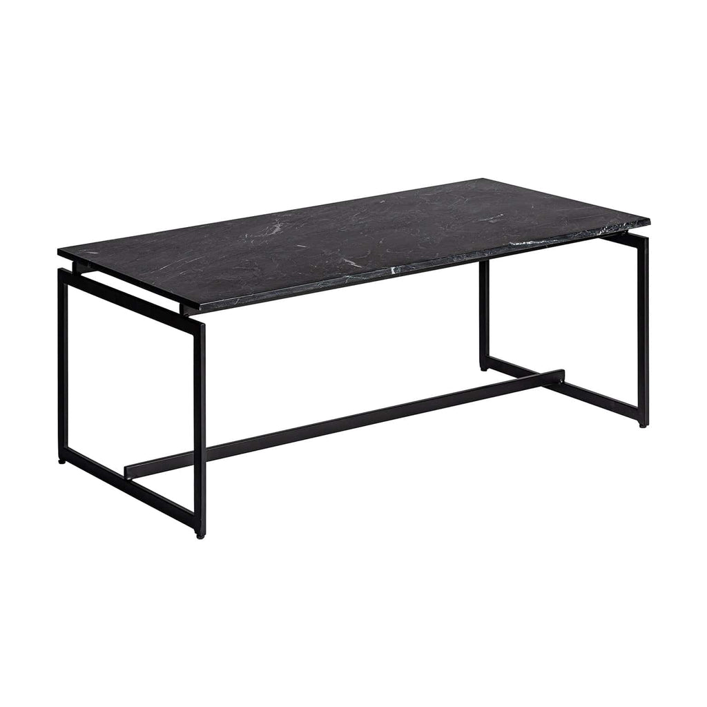 Rechteckiger Couchtisch mit schwarzem Marmor im Contemporary Stil - Maison Oudh