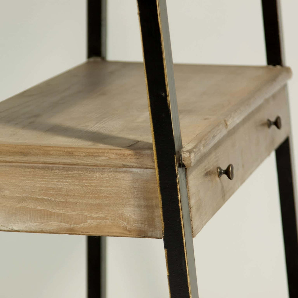 Regal aus Ulmenholz mit zwei Schubladen - Maison Oudh