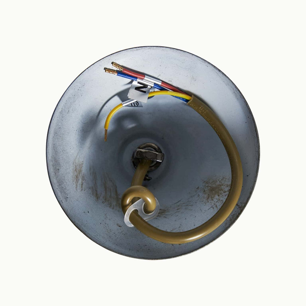 Runde grosse Deckenlampe aus Eisen in Silber - Maison Oudh