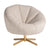 Runder Art Deco Sessel in Off White
