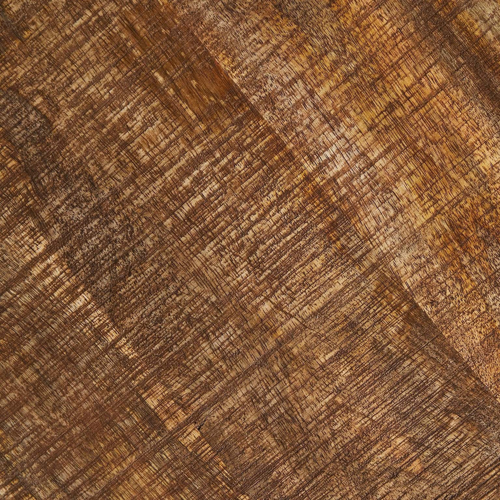 Runder Bartisch aus Mangoholz im Vintage Style - Maison Oudh
