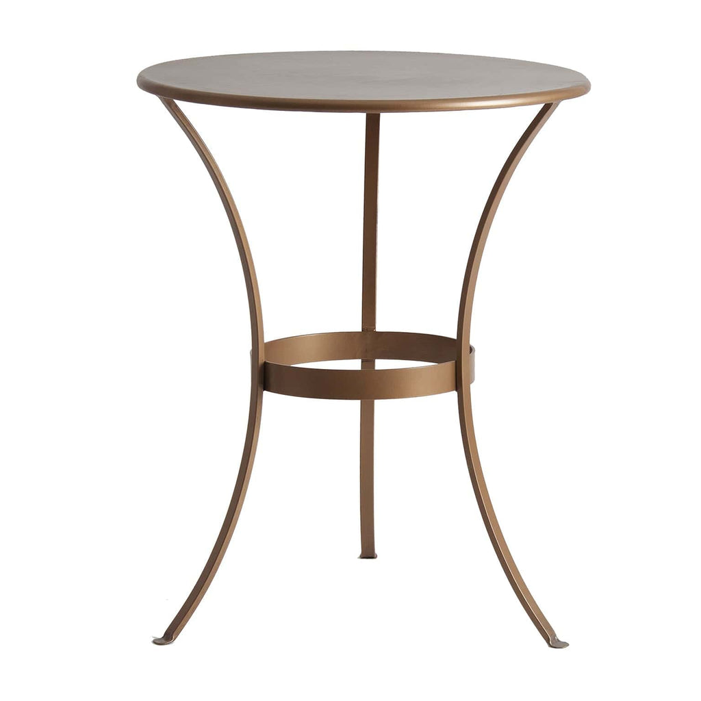 Runder Beistelltisch in Kupfer - Maison Oudh