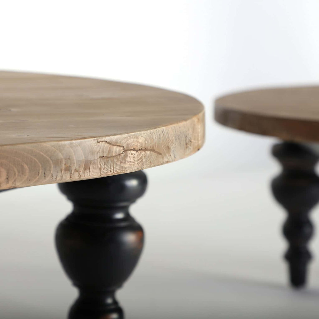 Runder Couchtisch aus Ulmenholz - Maison Oudh